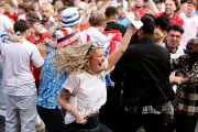 27 Lively Photos of West Midlands Football Fans During England v DR Congo