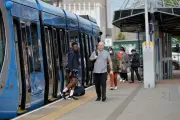Car Blocks Tram Line in Wolverhampton, Disrupting City Centre Services