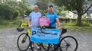 Father and Son Cycle Length of Wales for Charity, Raising £4,050