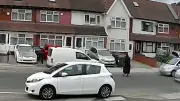 Shocking moment woman knocked down by hit-and-run driver in Birmingham